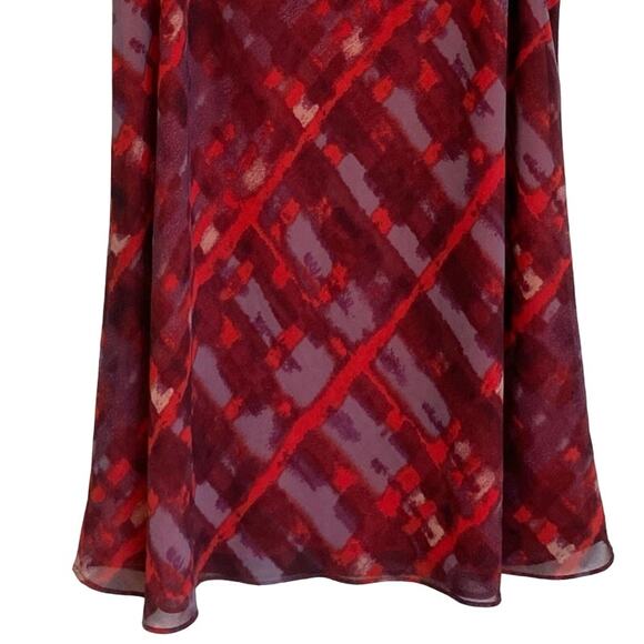 CAbi‎ Cherish Sleeveless Blouse/Tank Top Maroon Red Purple Print - L EUC - Picture 11 of 13